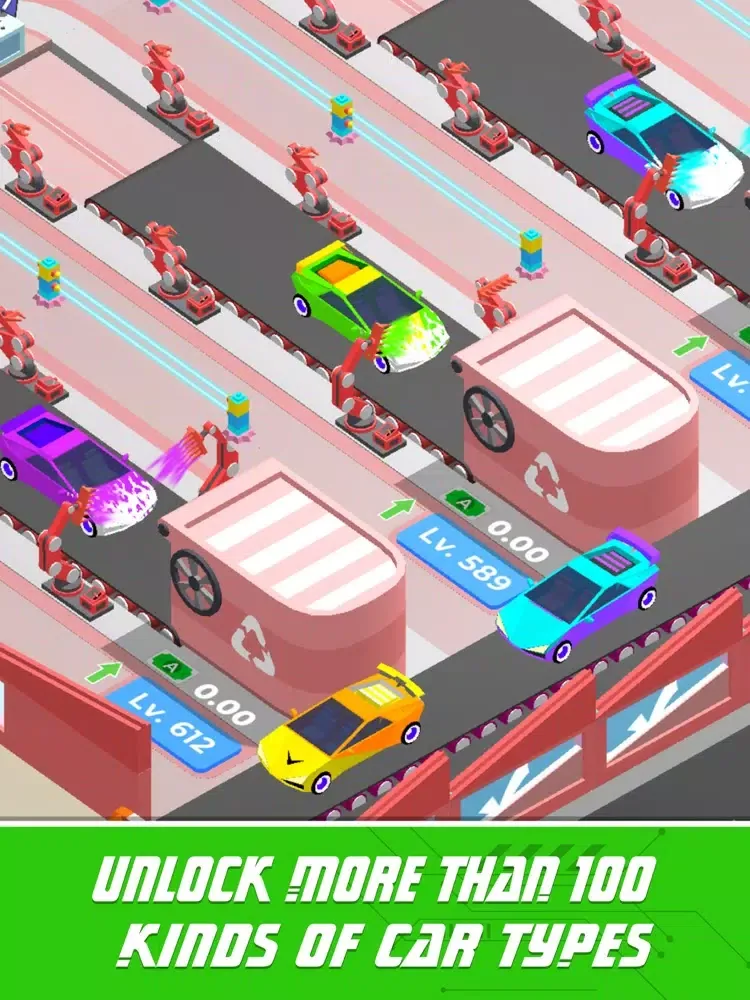 Tangkapan layar Idle Assemble Car iPad 