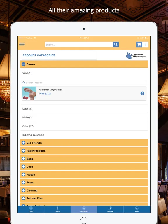 ONEzoo Ordering App iPad  スクリーンショット