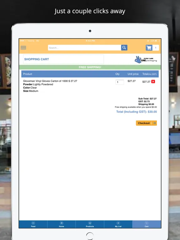 ONEzoo Ordering App iPad  スクリーンショット