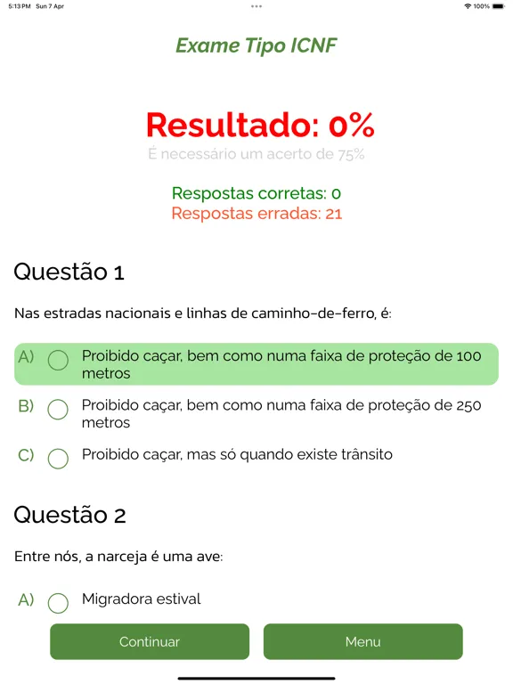 Carta de Caçador | app iPad  Screenshots