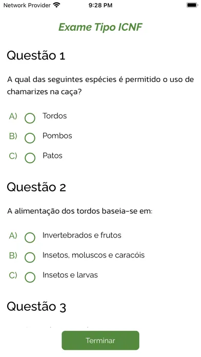 Carta de Caçador | app Screenshots
