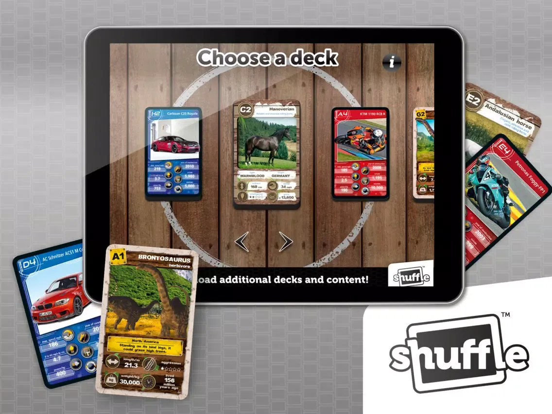 Ảnh chụp màn hình của Trumps by ShuffleCards iPad 