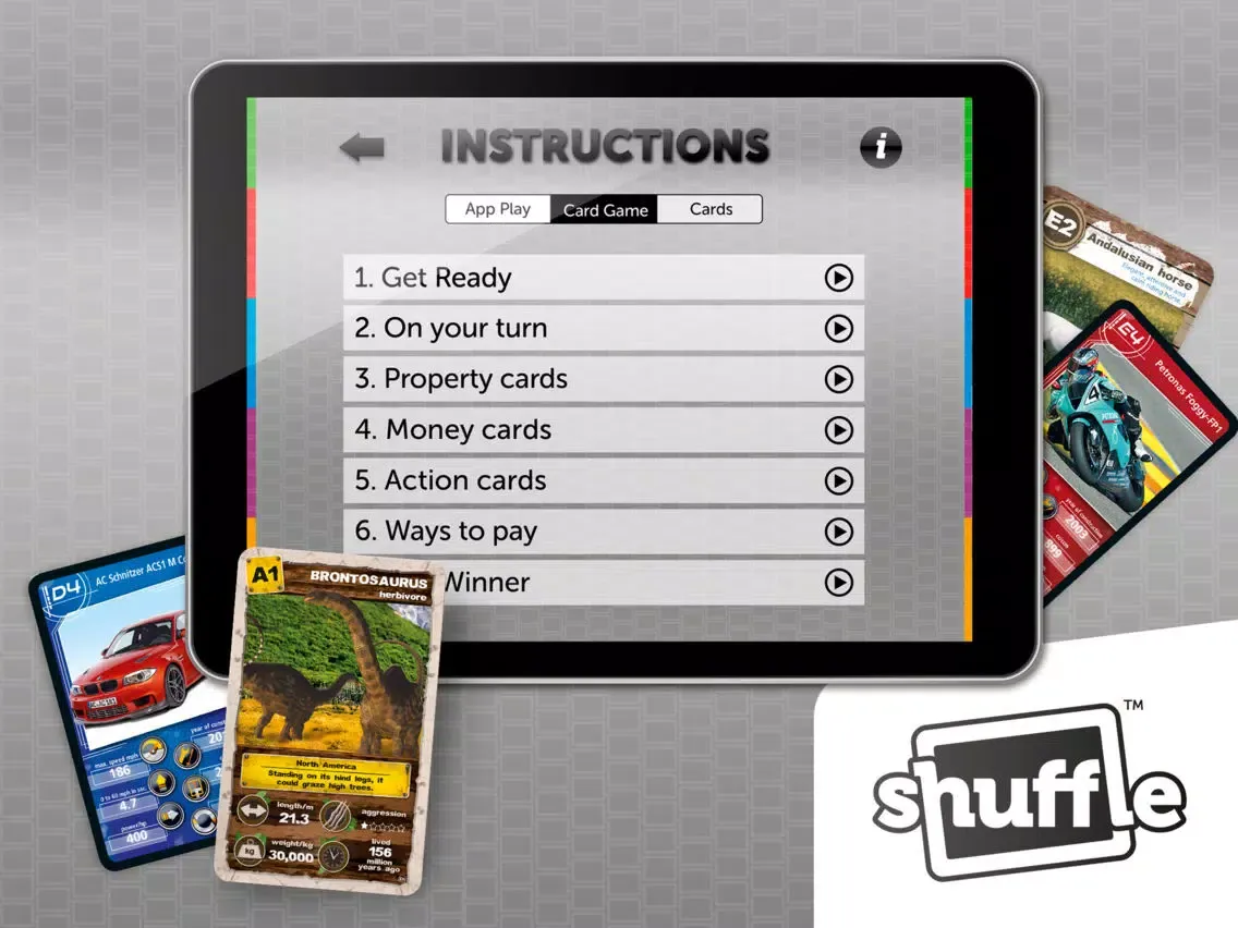 Ảnh chụp màn hình của Trumps by ShuffleCards iPad 
