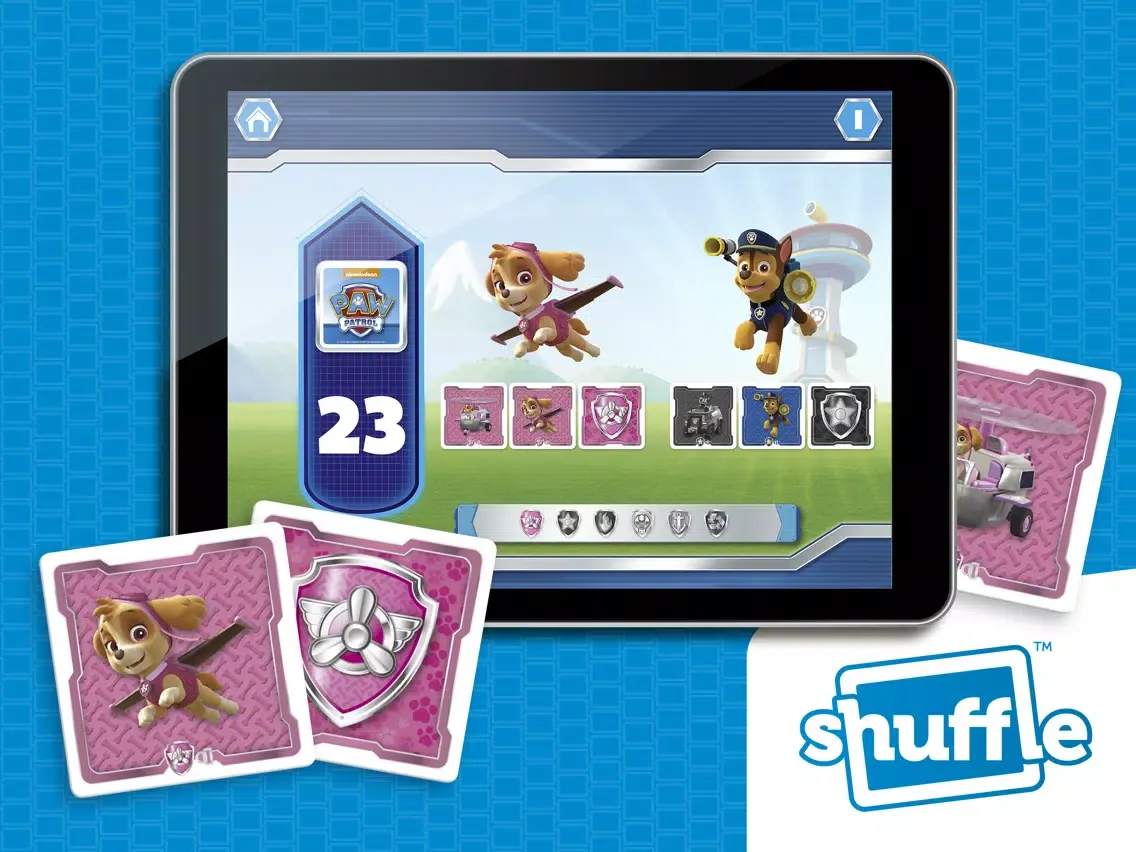 Paw Patrol by ShuffleCards iPad  سکرین شاٹس