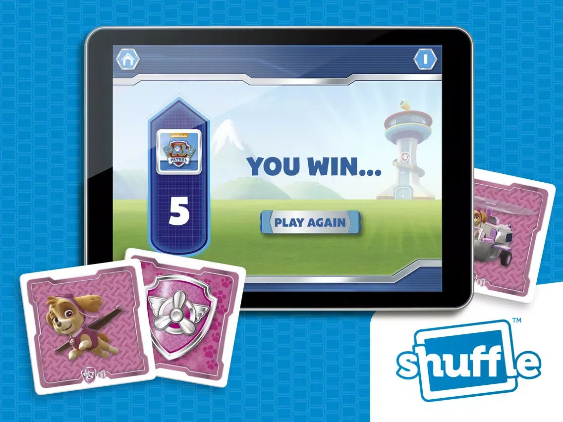 Paw Patrol by ShuffleCards iPad  سکرین شاٹس