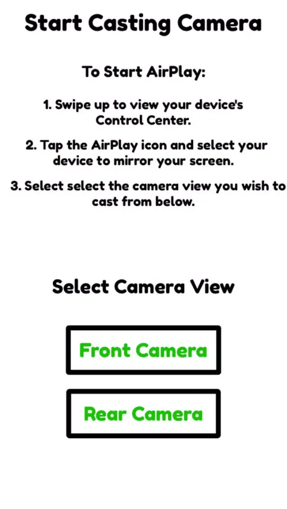 Zrzuty ekranu AirCam - Camera meets TV