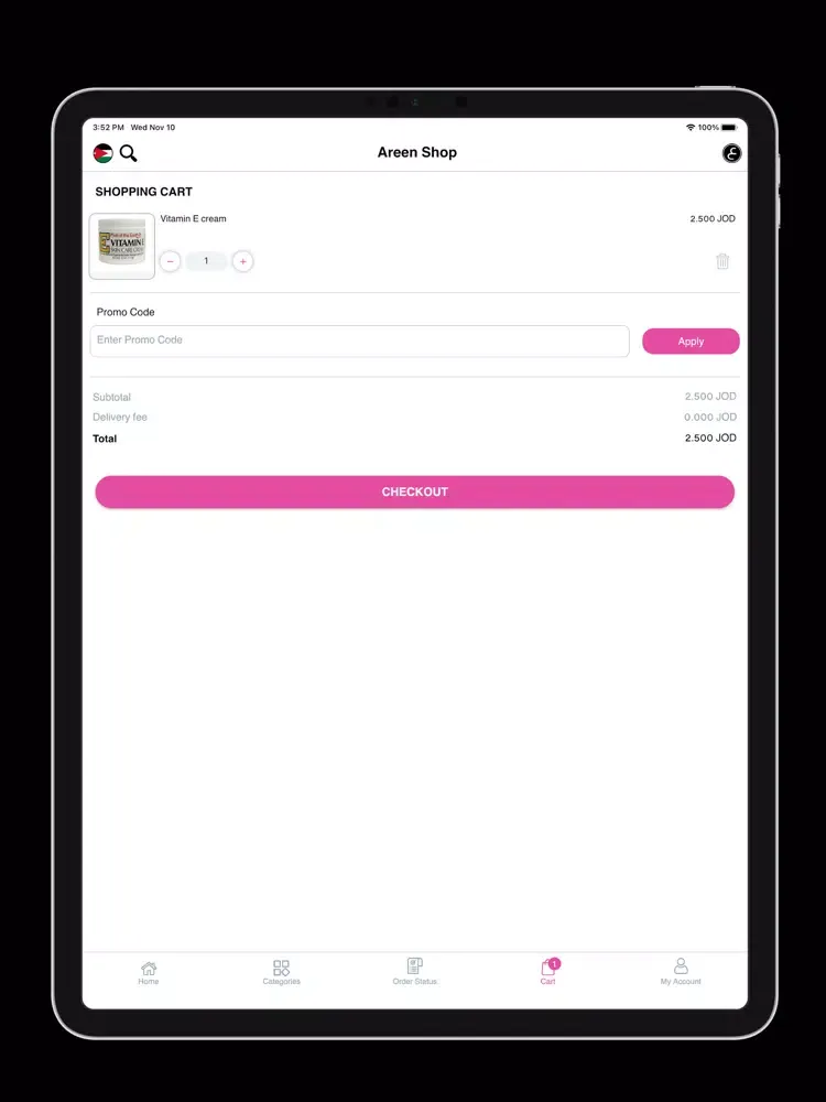 Areen Shop iPad  سکرین شاٹس