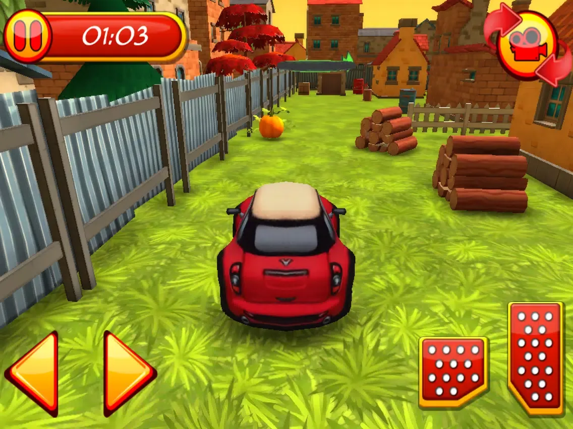 Cartoon All-Stars Crazy Car Race Parking iPad 应用截图