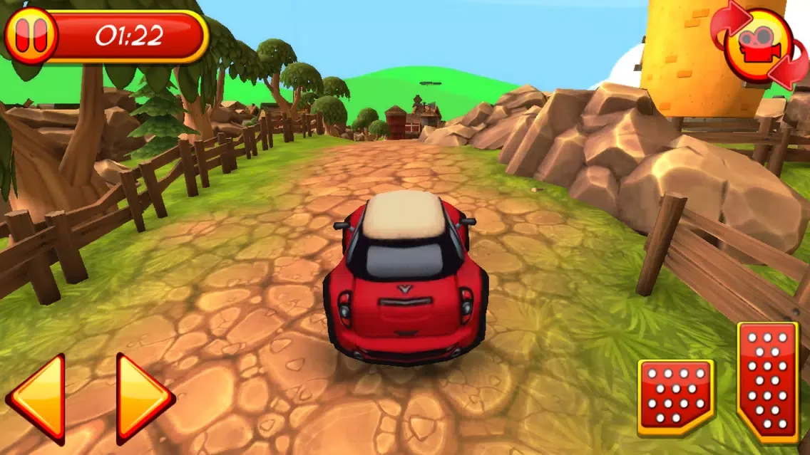Cartoon All-Stars Crazy Car Race Parking应用截图