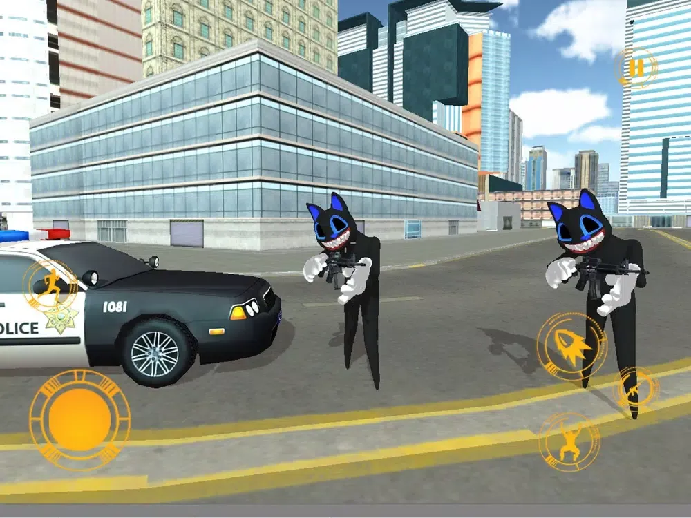 Ảnh chụp màn hình của Cartoon Cat Crime City Hero 3D iPad 