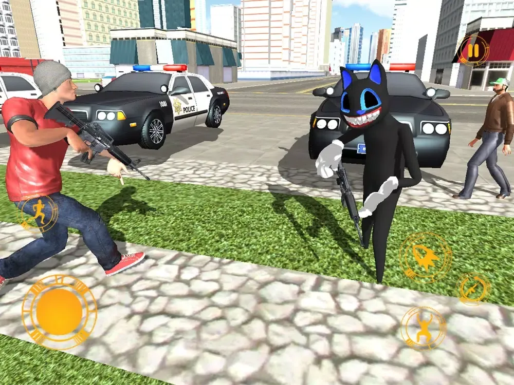 Ảnh chụp màn hình của Cartoon Cat Crime City Hero 3D iPad 