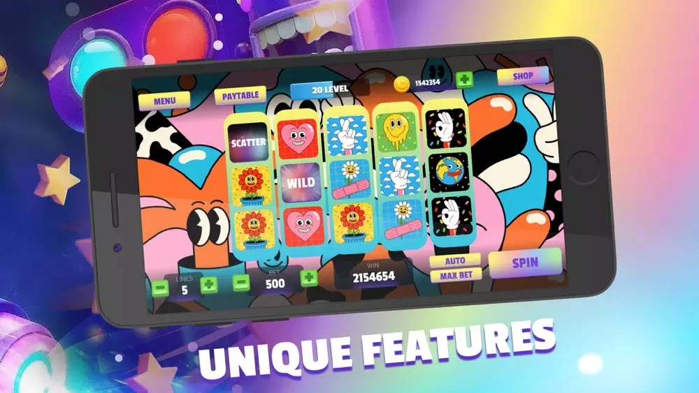 Tangkapan skrin Cartoon Slots: Famous Heroes