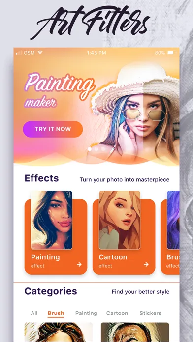 Captures d'écran de Cartoon Draw Cam- Photo Editor