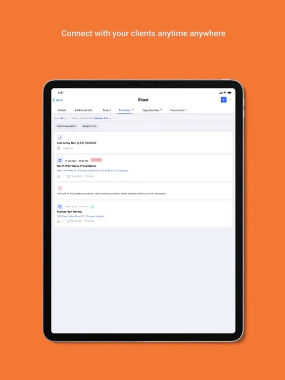 MiCRM 2 iPad  Screenshots