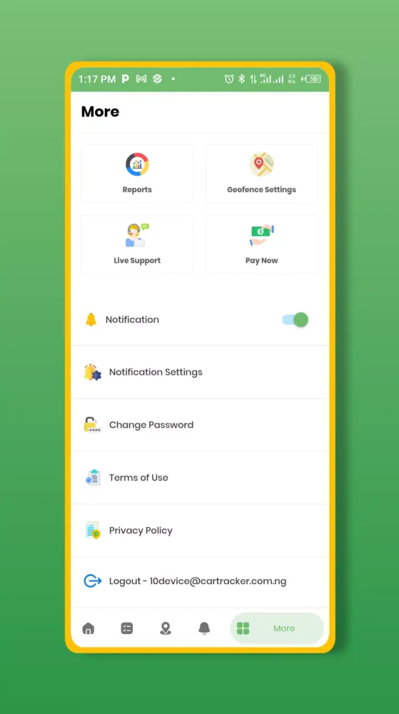 Tangkapan layar Car Tracker Nigeria Pro
