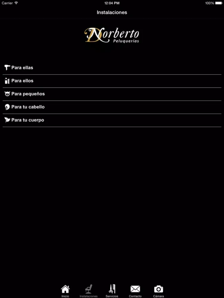 Скриншоты Norberto Peluquería iPad 
