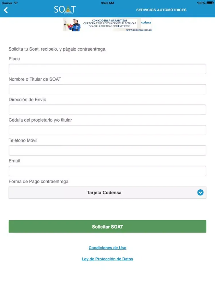 Soat de Colombia iPad 应用截图