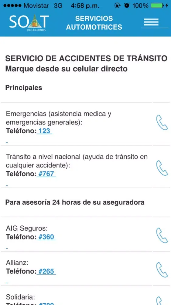 Soat de Colombia应用截图