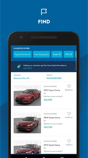 Ảnh chụp màn hình của Carvana: Buy/Sell Used Cars