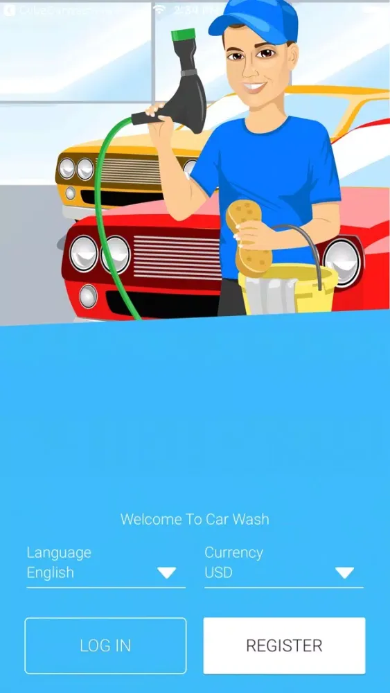 Tangkapan layar CubeCarWashPro User