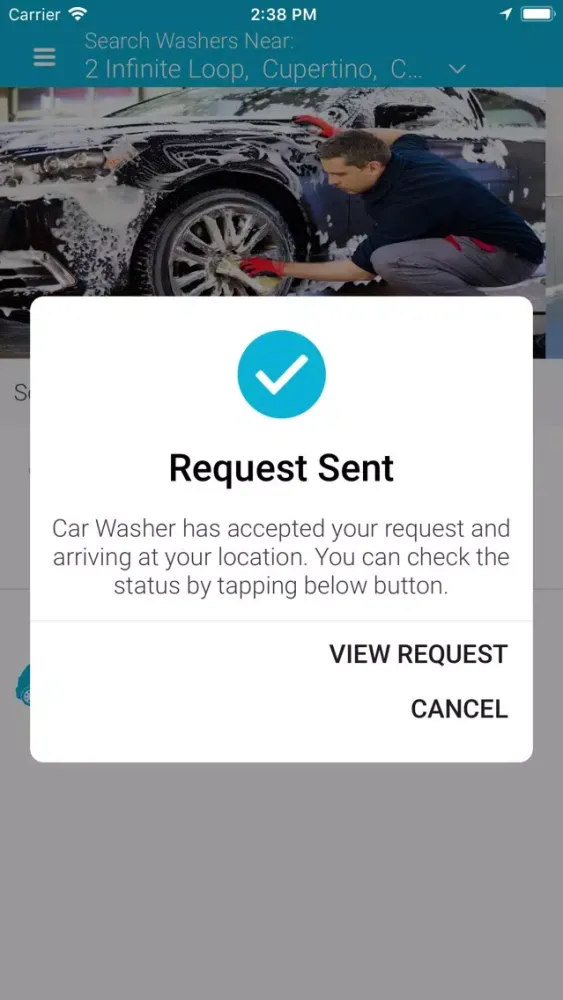 Tangkapan layar CubeCarWashPro User