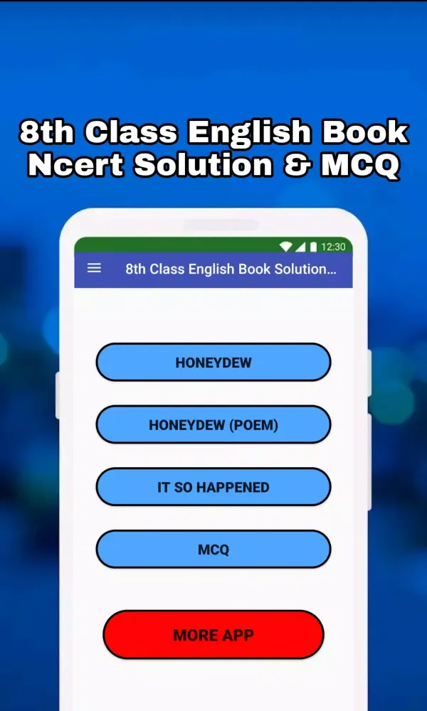 Capturas de pantalla de 8th Class English Solution MCQ