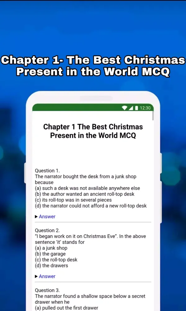 Capturas de pantalla de 8th Class English Solution MCQ