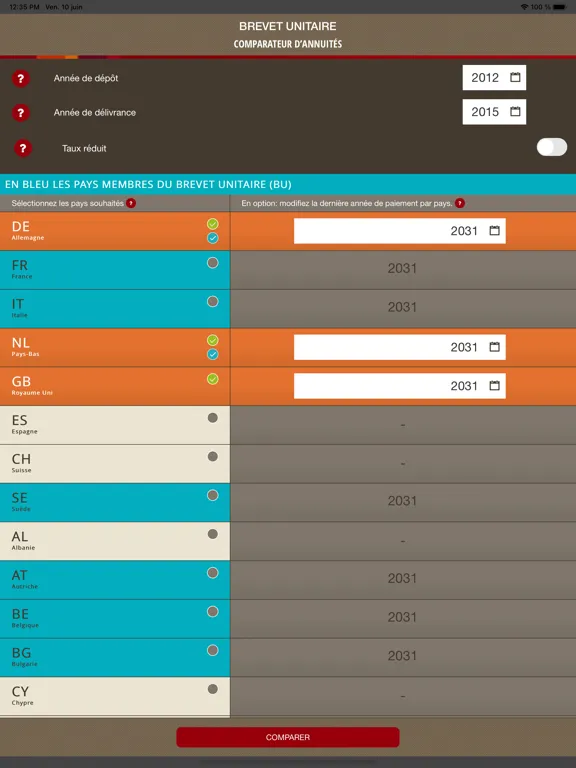 Unitary Patent iPad  Screenshots