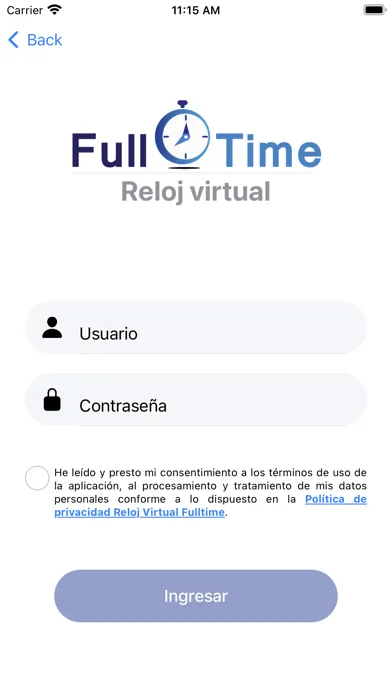 Captures d'écran de Reloj Fulltime