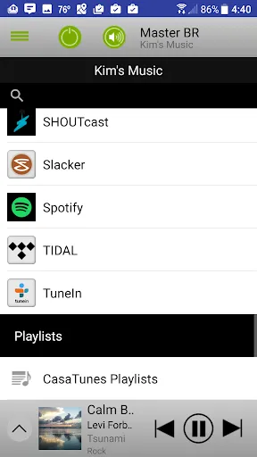 CasaTunes Gen2 Home Audio Ctrl Screenshots