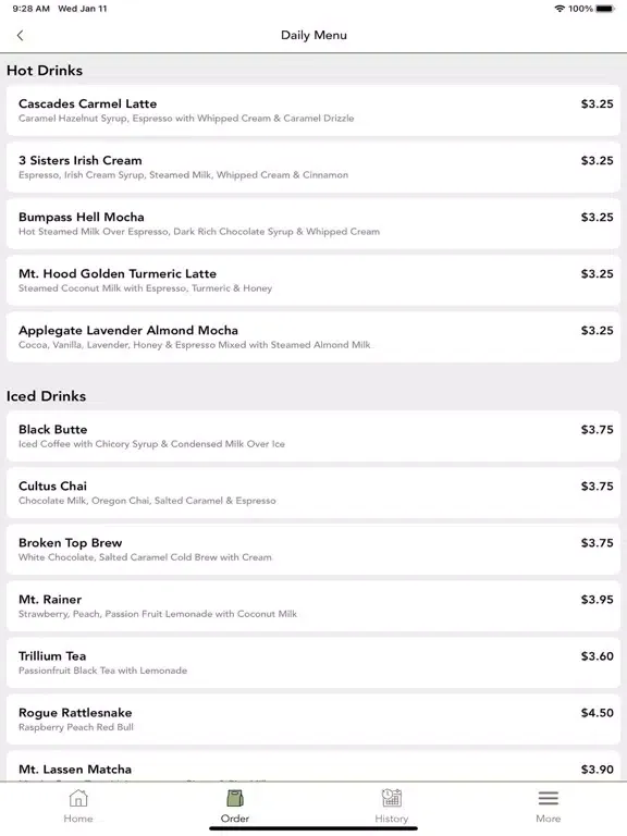 Cascades Coffee House iPad  スクリーンショット