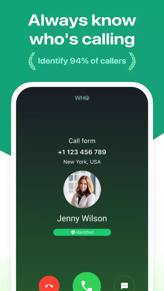 Who - Caller ID, Spam Block Ekran Görüntüleri