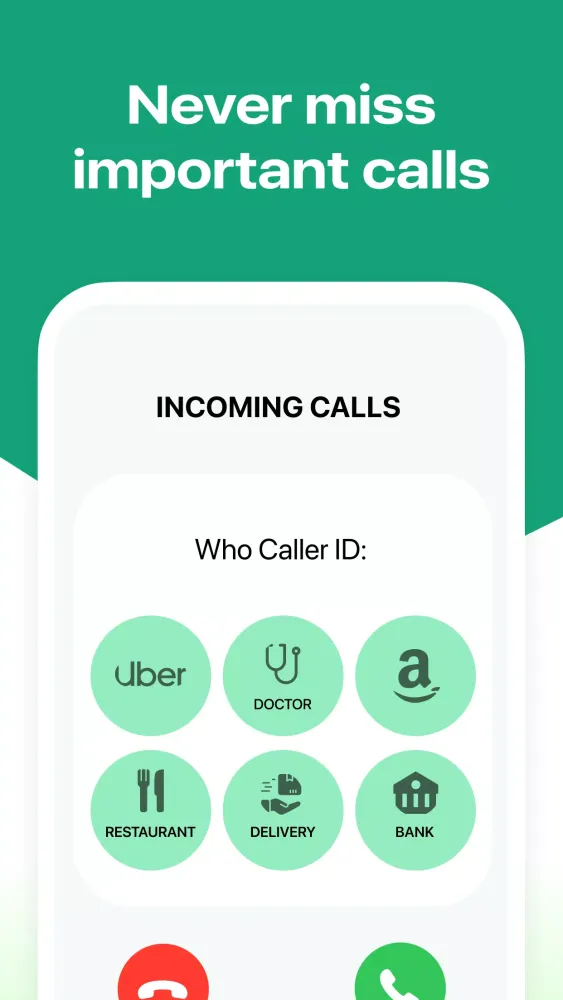 Who - Caller ID, Spam Block Ekran Görüntüleri