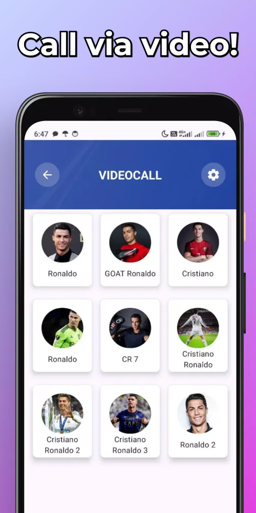 Ronaldo Fake Chat & Video Call Ekran Görüntüleri