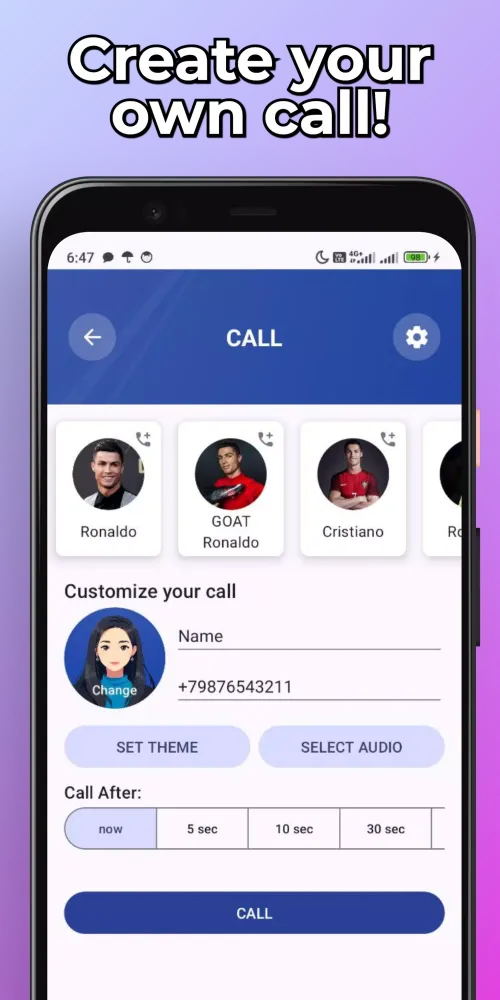 Ronaldo Fake Chat & Video Call Ekran Görüntüleri
