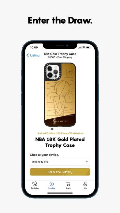 Zrzuty ekranu CASETiFY Colab