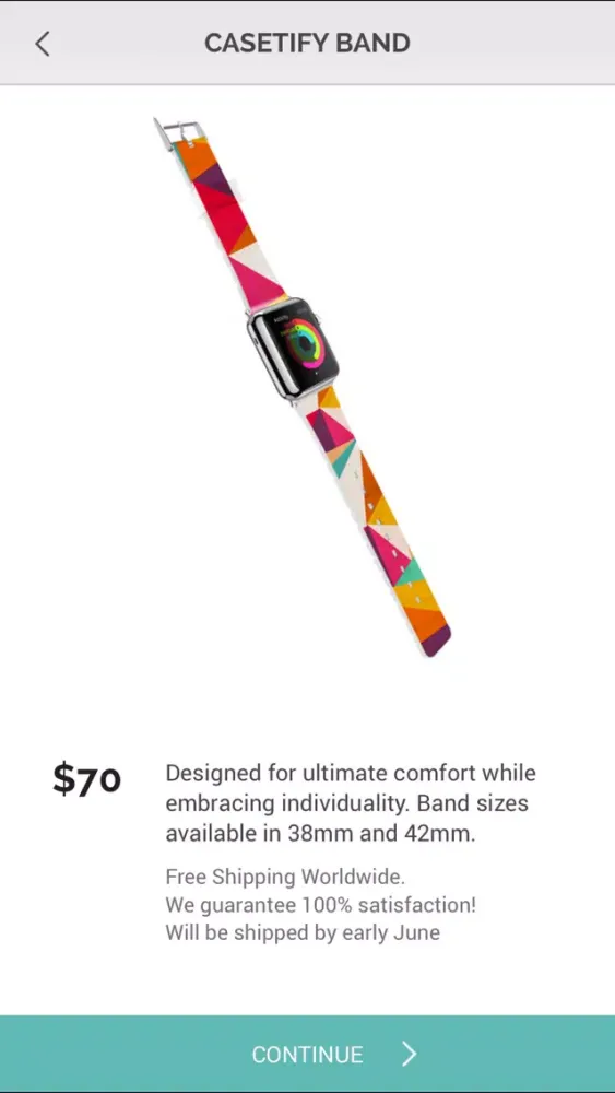 Casetify Band - Customize watch band with Instagram and Facebook photos应用截图