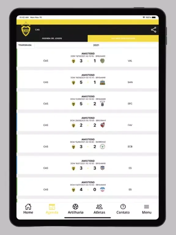 Capturas de pantalla de Clube Atlético Sguerenévz iPad 