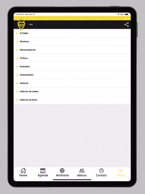 Capturas de pantalla de Clube Atlético Sguerenévz iPad 