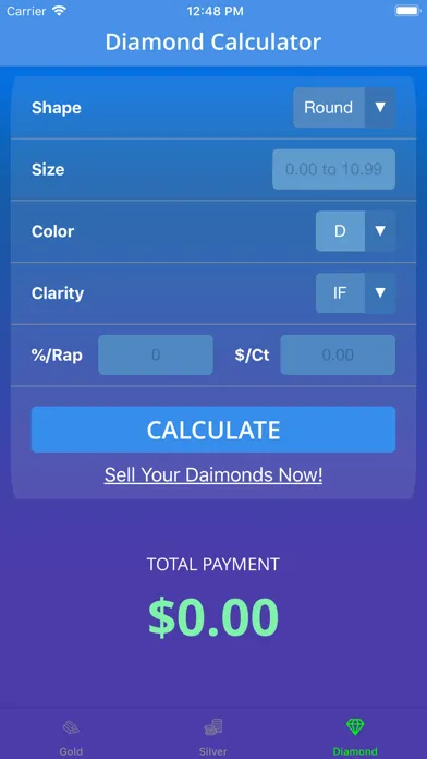 Calculator-Gold Silver Diamond Screenshots