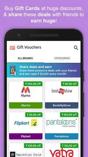Capturas de pantalla de CashNGifts Shopping & Cashback