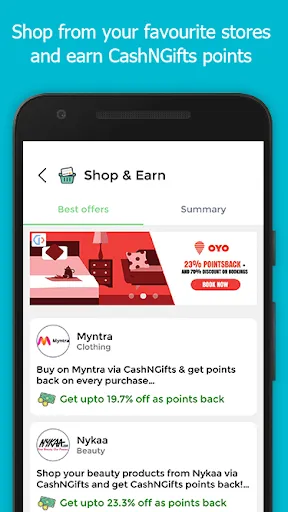 Capturas de pantalla de CashNGifts Shopping & Cashback