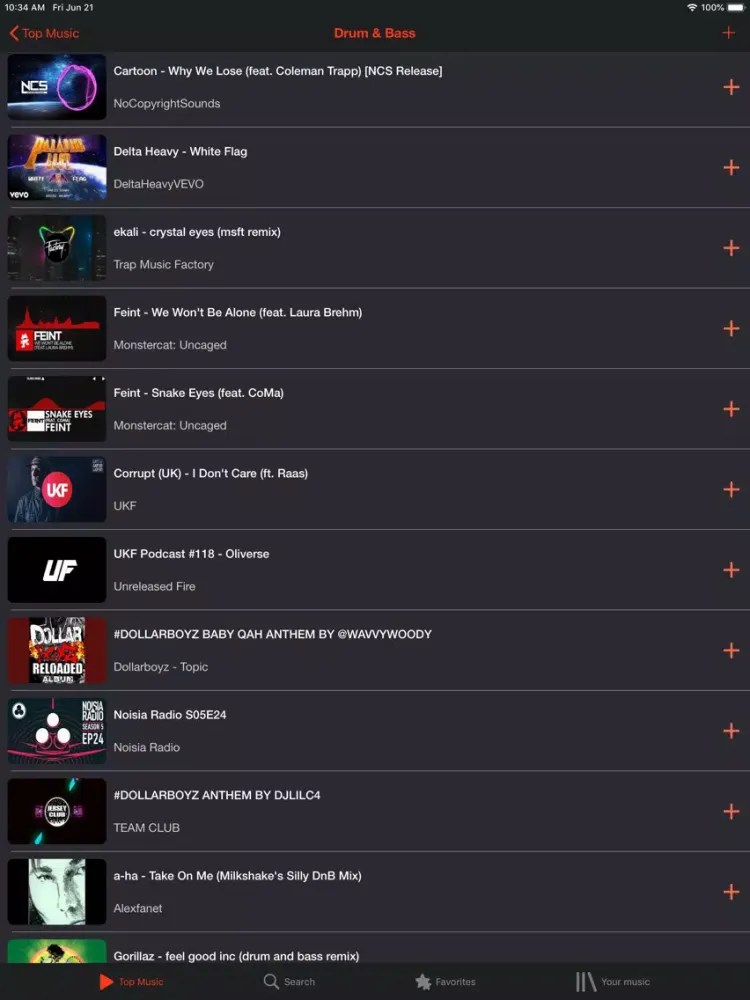 iMusic - Music Video Player iPad  Screenshots