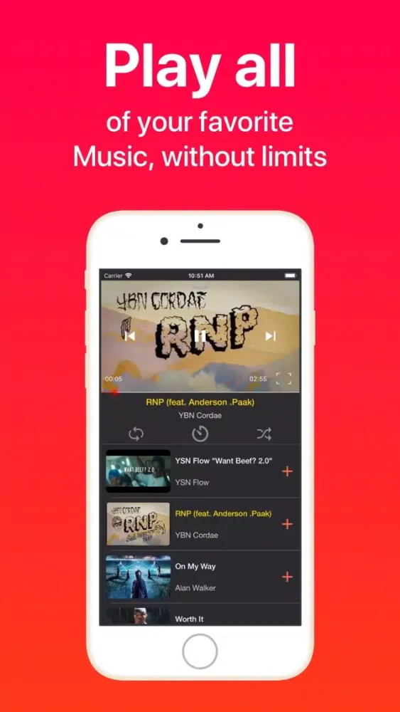 iMusic - Music Video Player Screenshots
