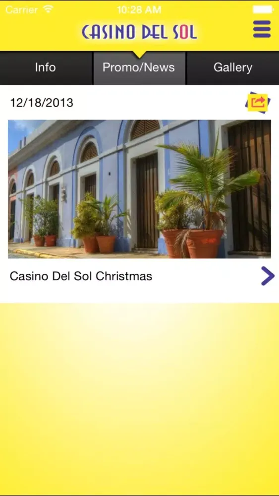 Tangkapan layar Casino del Sol
