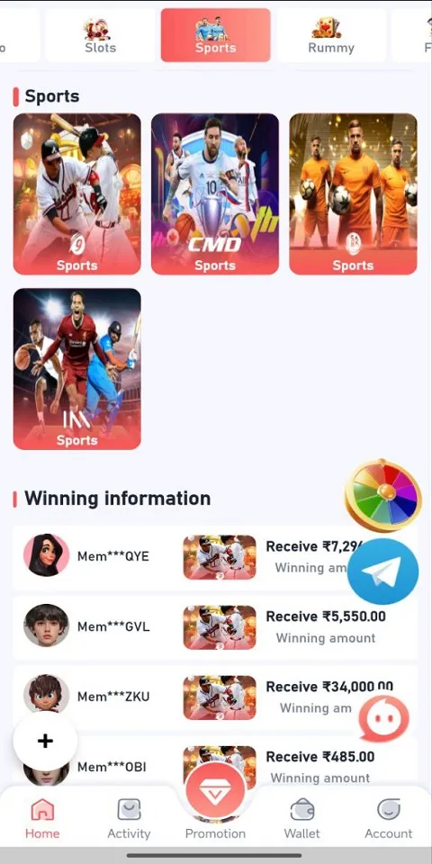 Bharat Club Lottery Screenshots