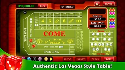 Craps Simulator Screenshots