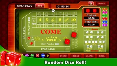 Craps Simulator Screenshots