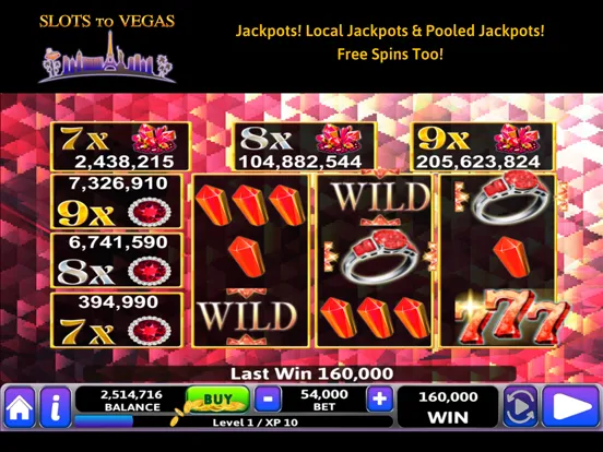 تصاویر Slots to Vegas Slot Machines iPad 