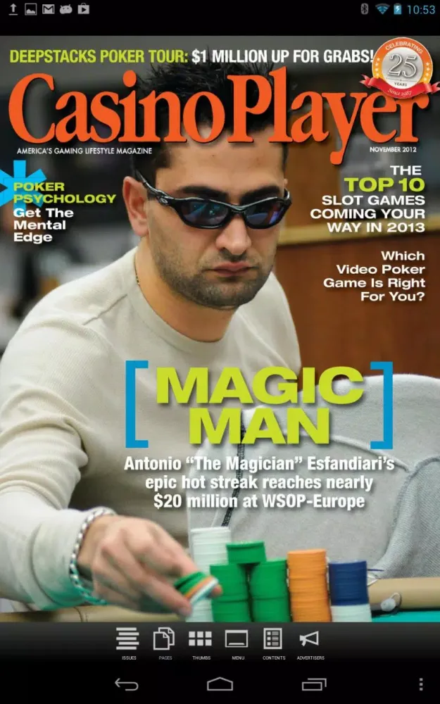Screenshot di CASINO PLAYER MAGAZINE